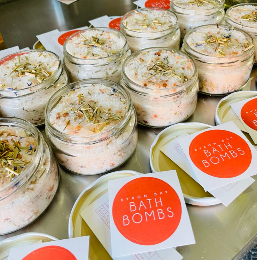 'THE BOMB' SALTY BATH SOAK - LEMONGRASS & CITRUS - Byron Bay Bath Bombs